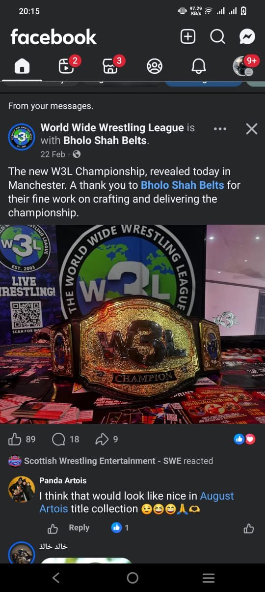 Viktor Volkov championship belt — view 1