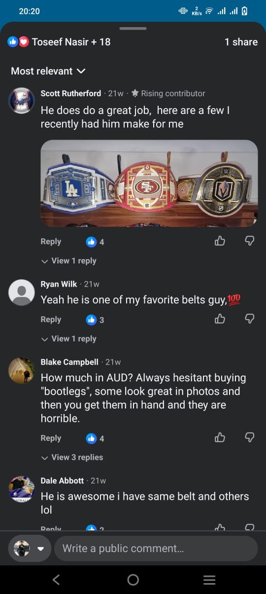 David Okonkwo championship belt — view 2